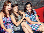 Sanya, Shweta and Mahima during the Sufi night