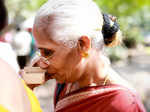 An old lady during an event held
