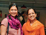 Madhavi and Mangala during an art event