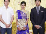 G Venkatram poses with Vijayalakshmi and Feroz