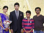 ​Director AR Murugadoss poses with Vijayalakshmi and Feroz