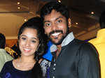 Deepthi and Vidhu Parthap during the wedding