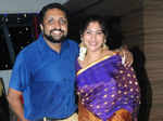 Mahesh and Gayathri during the wedding