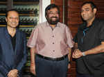 Vineet Jain, MD Times Group and Harsh Goenka pose