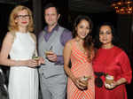 Guests pose during the chef Gaggan Anand's Made in India dinner