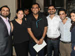 Guests pose with chef Gaggan Anand