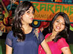 Sonal (L) and Sakshi during the fresher