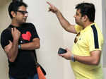 Rupankar Bagchi and Biswanath Basu at the music launch