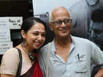 Mishka and Arun Mukhopadhyay during the premiere