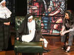 Artists perform during the play