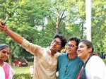 Akshay, Piyush and Anjali during the World Tourism Day