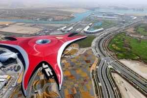 Ferrari World theme park in Abu Dhabi