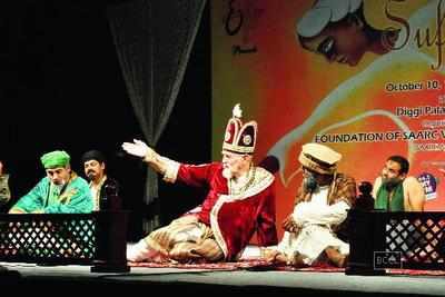 Shabnam Virmani, Vipul Rikhi and Harshdeep Kaur perform at SAARC Sufi Festival in Jaipur
