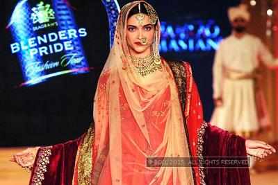 Deepika Padukone, as Mastani, walked the ramp at Blenders Pride Fashion Tour in Delhi