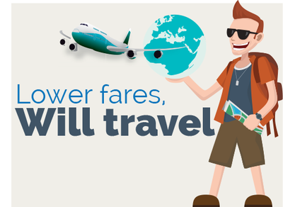 Lower fares, Will travel