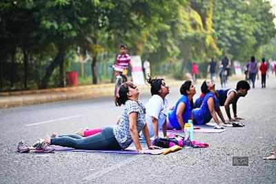 ​YHC Fitness group organises fitness activities for Raahgirs in Gurgaon