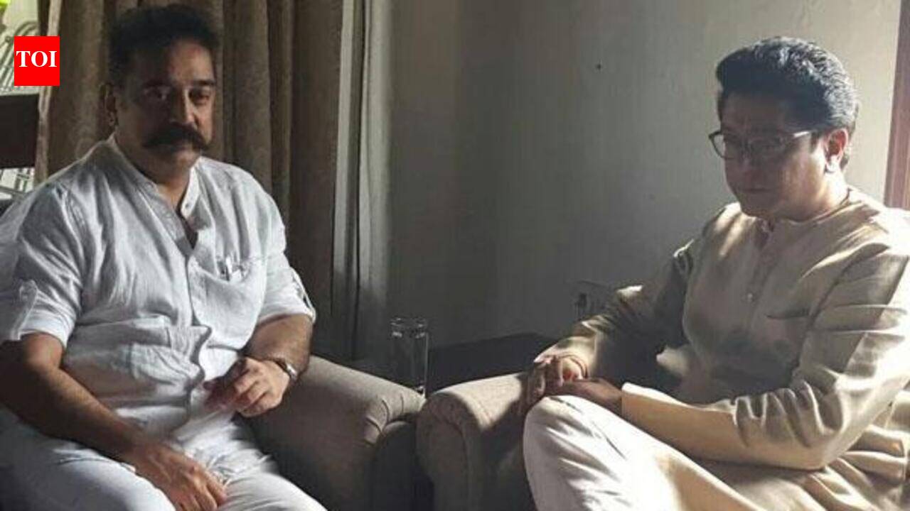 Veteran actor Kamal Haasan meets Raj Thackeray