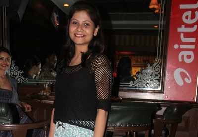 Barkha looked pretty in a long printed skirt partying at 10 D in Chennai