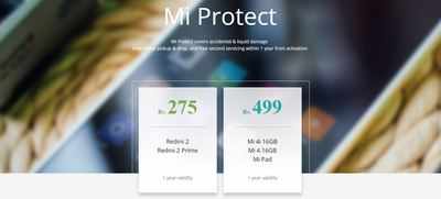 Xiaomi launching Mi Protect insurance starting at Rs 275