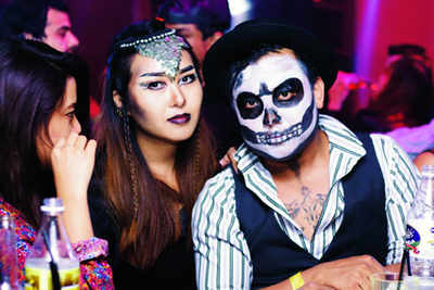 Pirates, masks and painted faces were quite the rage among the revellers at the Halloween bash at Nom Nom in Delhi