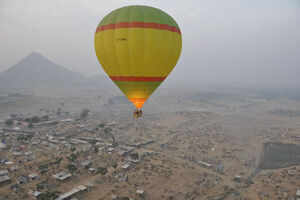 Hot air balloon ride in Pushkar