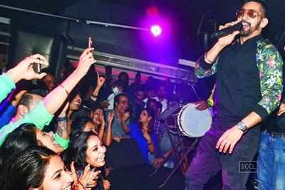 Jassi Gill and Babbal Rai perform at Capitol Club in Delhi