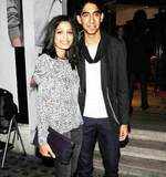 Freida Pinto and Dev Patel at launch party