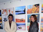 Fatima Agarkar at art exhibition