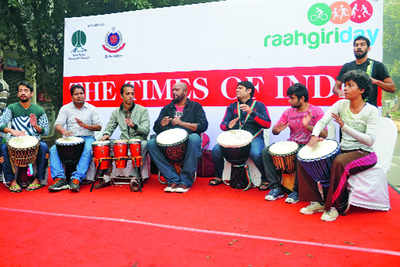 Delhiites brought out their dance moves at this Sunday’s Raahgiri Day at Connaught Place