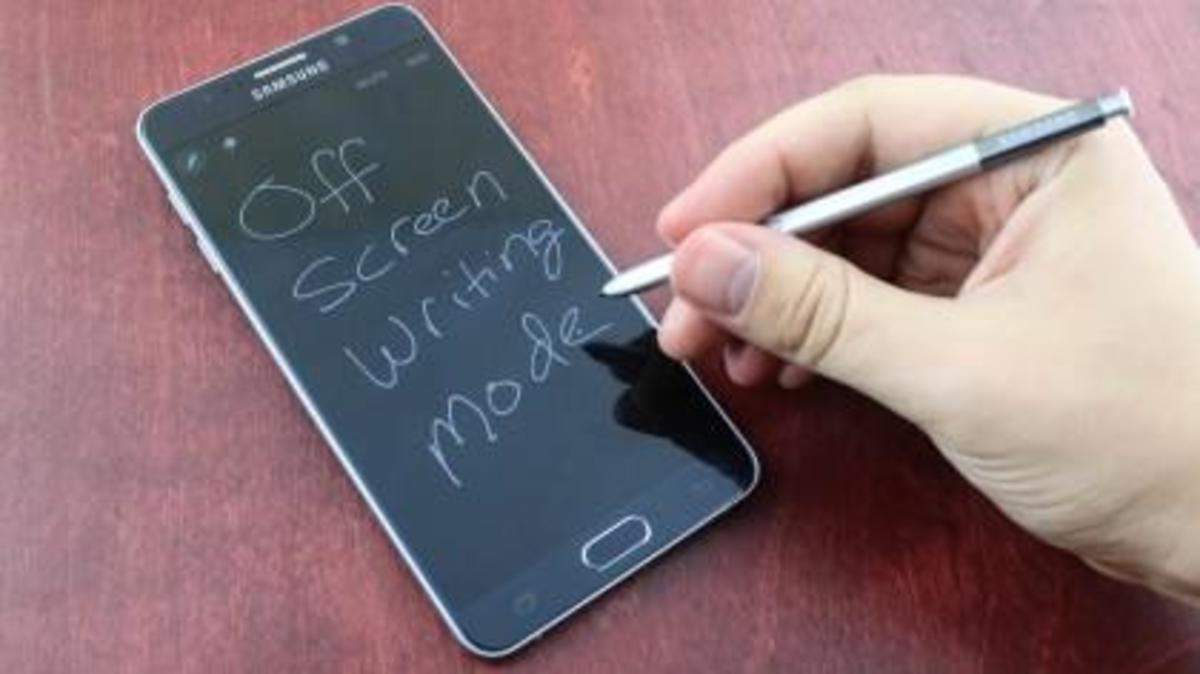 samsung note 5 writing to text