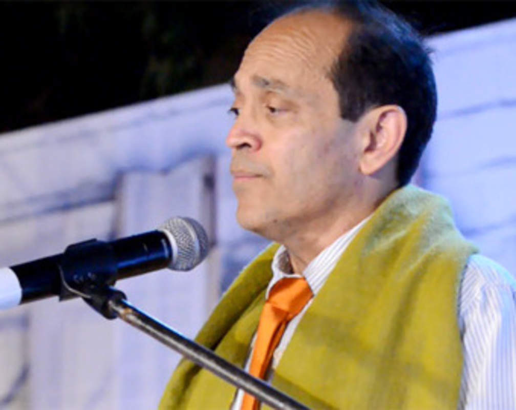 
Vikram Seth delivers a speech after receiving the Lifetime Achievement Award at the Times LitFest 2015
