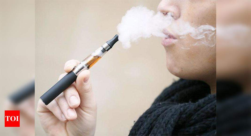 E cigarette chemical may harm lungs Study Times of India