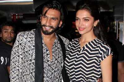 Deepika Padukone And Ranveer Singh At The Song Launch Of Bajirao