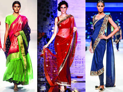 5 twists to traditional sari underskirt - Times of India