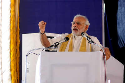 Modi attacks Congress from pedestal of its leader