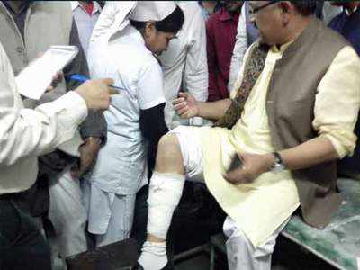BJP leader Siddharth Nath Singh injured in clash with police near Kolkata