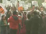 AAP protests against Arun Jaitley