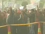 AAP protests against Arun Jaitley