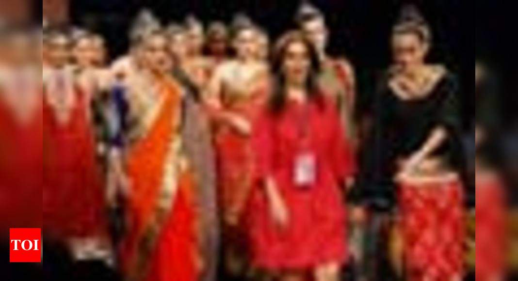 Anita Dongre presents riot of colours! - Times of India