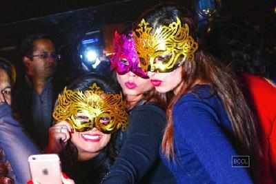 Sky Bar and Lounge hosts a masquerade party on New Year's Eve in Delhi