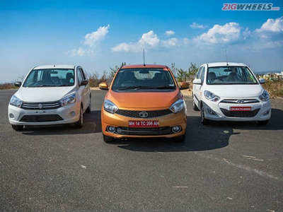 Tata Zica vs Maruti Celerio vs Hyundai i10: Petrol comparison review