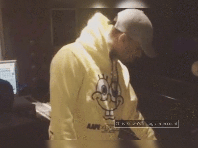 chris brown spongebob hoodie