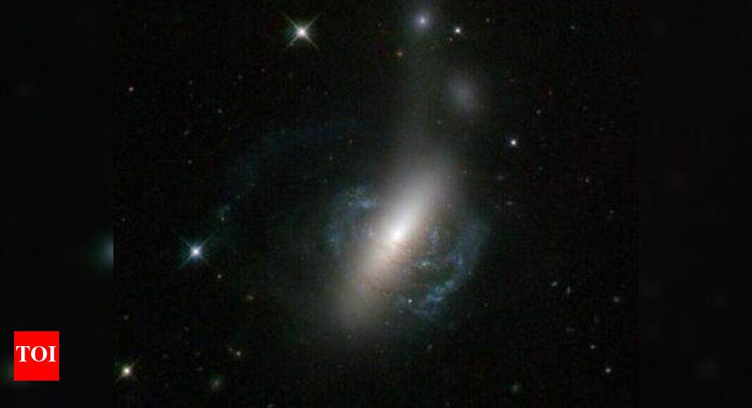Brightest galaxy getting shredded by hungry black hole - Times of India