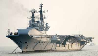 INS Viraat sets off on last tour of duty