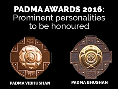 Padma Awards 2016: Prominent awardees | India News - Times of India