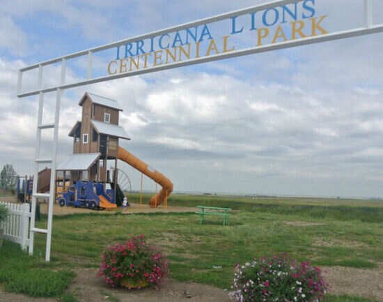 Irricana Grain Elevator and Train Playground