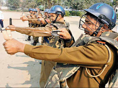 Haryana cops junk guns for 'gulails' to check riots