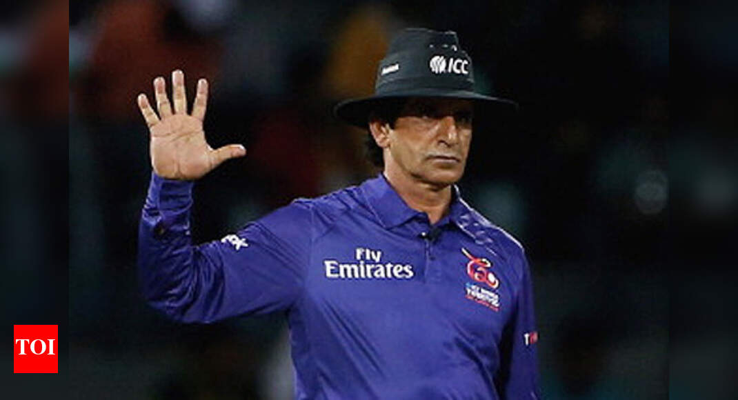 Bcci Bans Pakistani Umpire Asad Rauf For 5 Years News Times Of India
