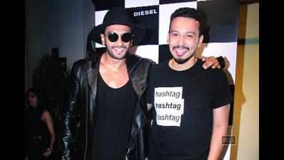 Ranveer Singh, Hrithik Roshan and others attend an event to support the artist and the Diesel + Art non-profitable initiative in Mumbai