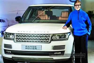 Amitabh Bachchan takes delivery of Land Rover's iconic Range Rover in Mumbai